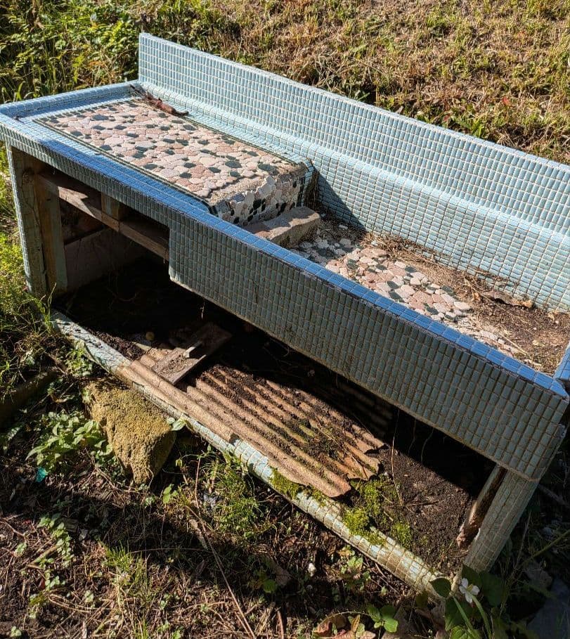 とみー【昭和レトロ】新日光　タイル流し台　　現状渡し