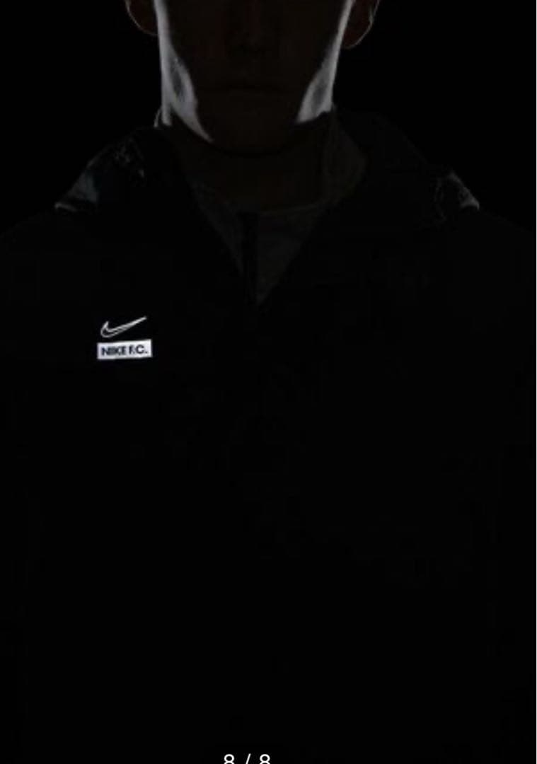 美品！NIKE FC ベンチコート 黒 BLK Mサイズ