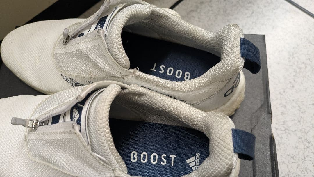 adidas BOOST ゴルフシューズ ホワイト 27.5cm 比較的美品
