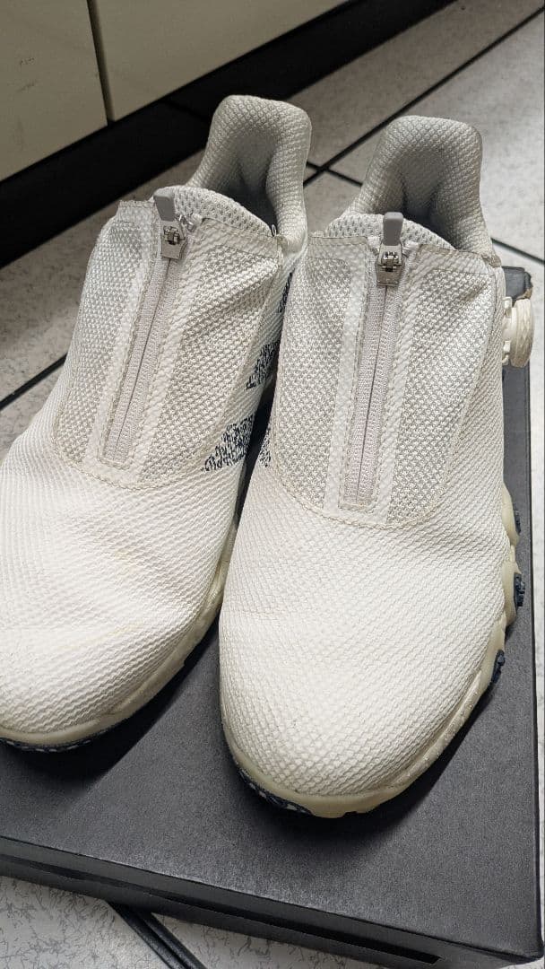 adidas BOOST ゴルフシューズ ホワイト 27.5cm 比較的美品