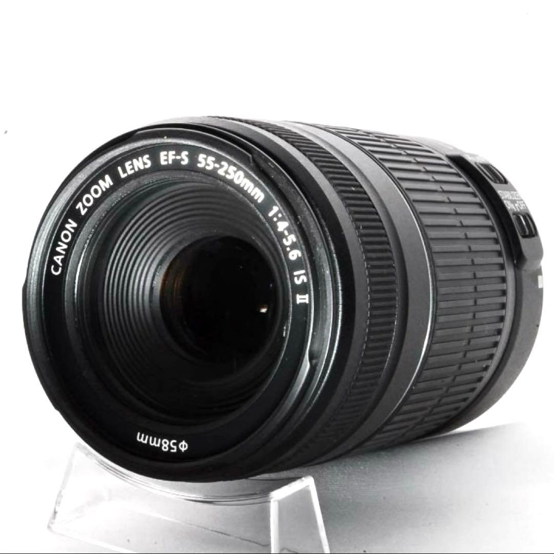 美品☘️Canon EF-S 55-250mm IS II 手ぶれ補正望遠レンズ