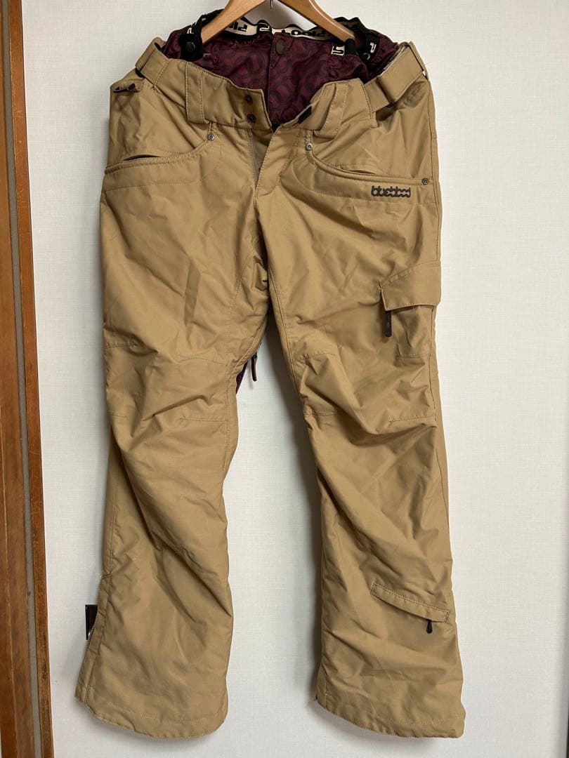 BLUE BLOODスノーボードウエア パンツ XSサイズ ベージュ