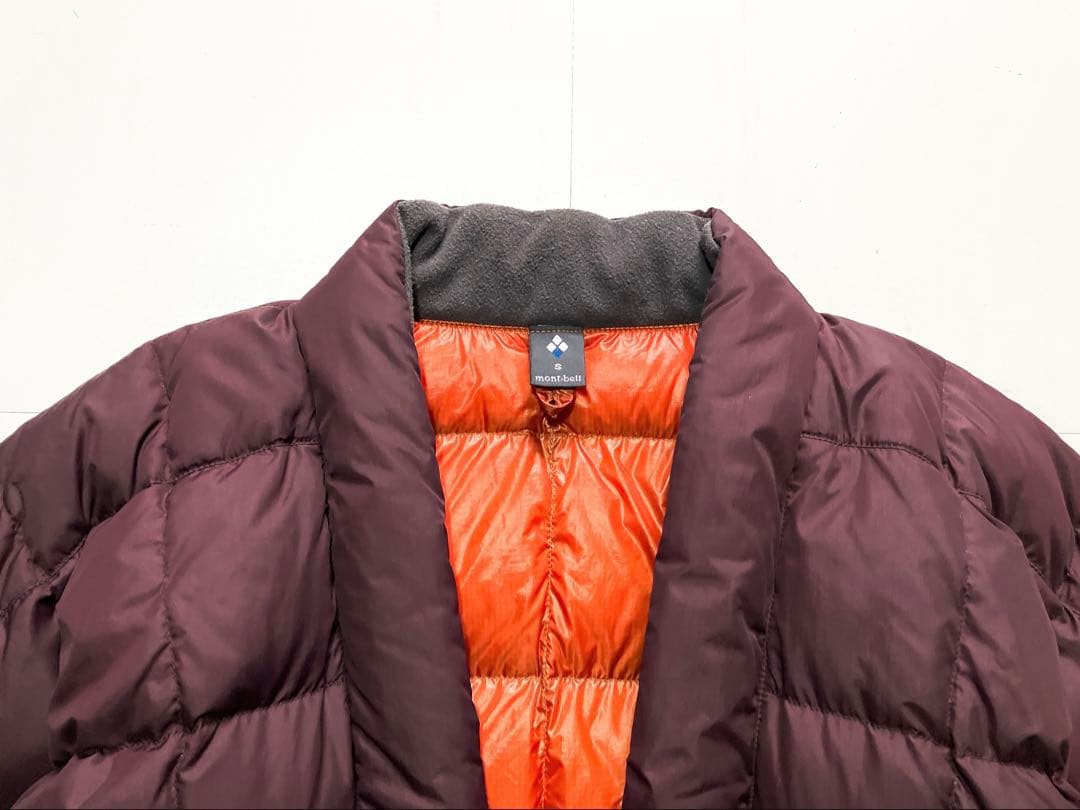 montbell モンベル ダウンハンテン ワインレッド S 男女兼用 【美品】