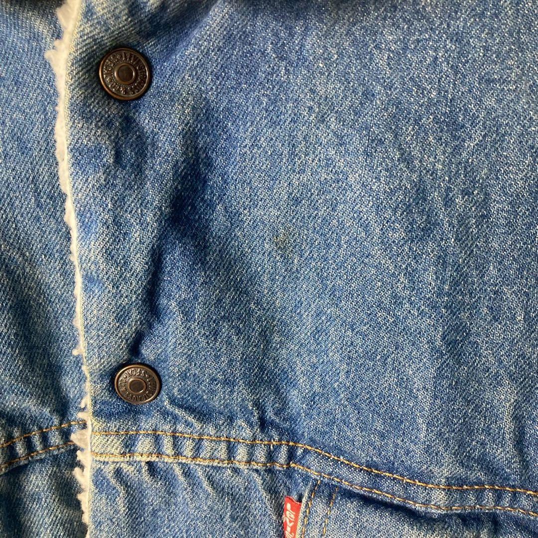 USA製　80's Levi's デニムボアジャケット　70609-0214 M