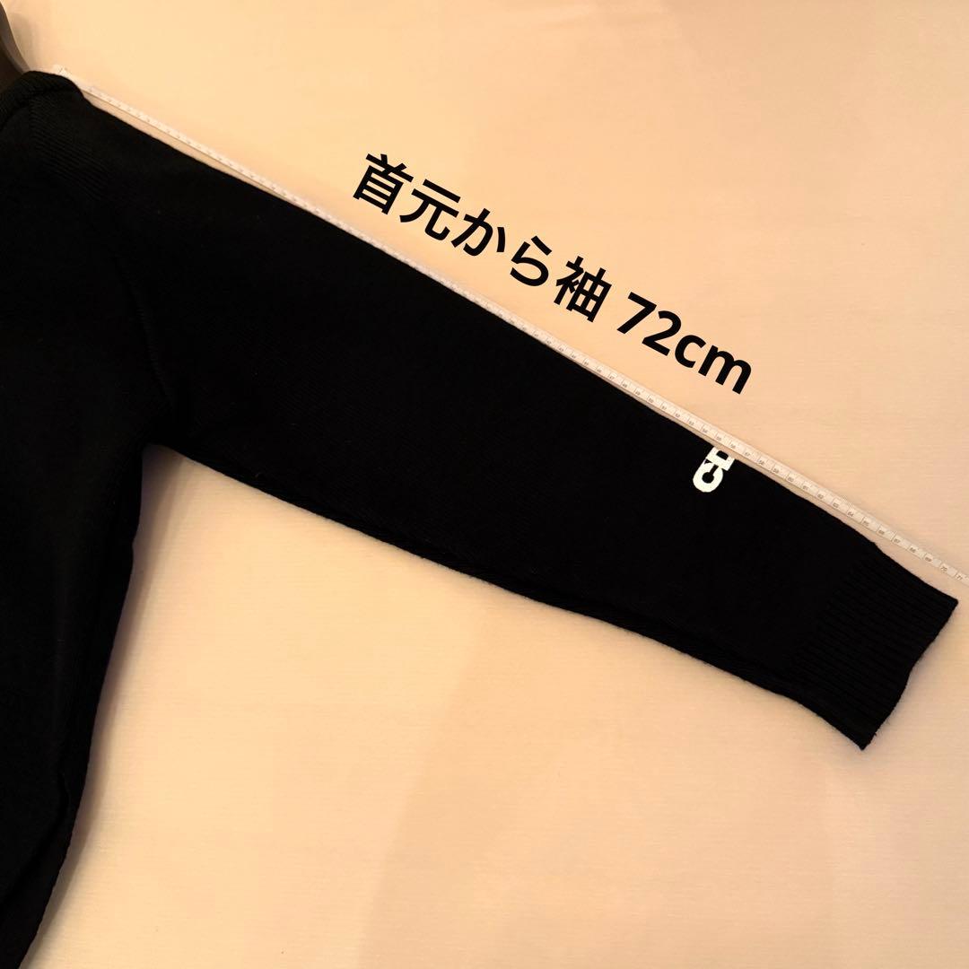 ヒ*ロ様 コムデギャンソン CDG ブラック クルーネックセーター ニット ブラ