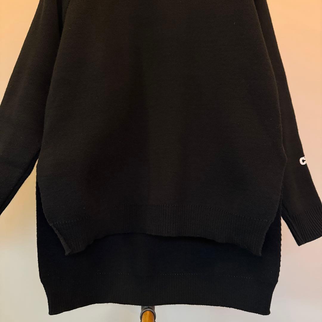 ヒ*ロ様 コムデギャンソン CDG ブラック クルーネックセーター ニット ブラ
