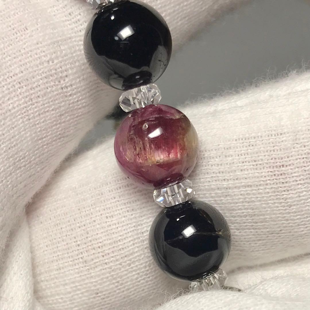 【１点物】キャッツアイ トルマリン　天然石 ブレスレット