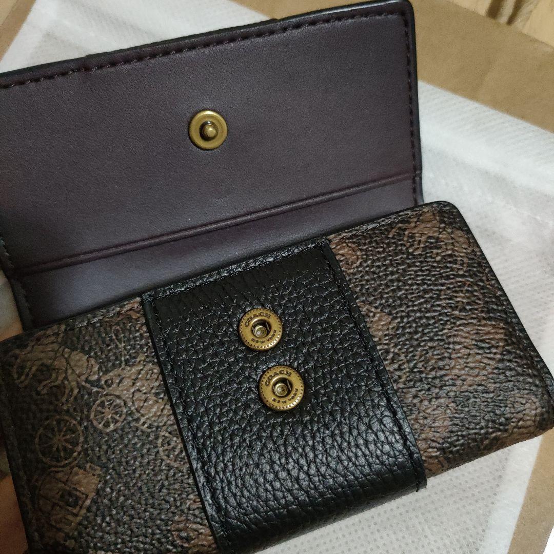 COACH レザーキーケース ブラウン/ブラック