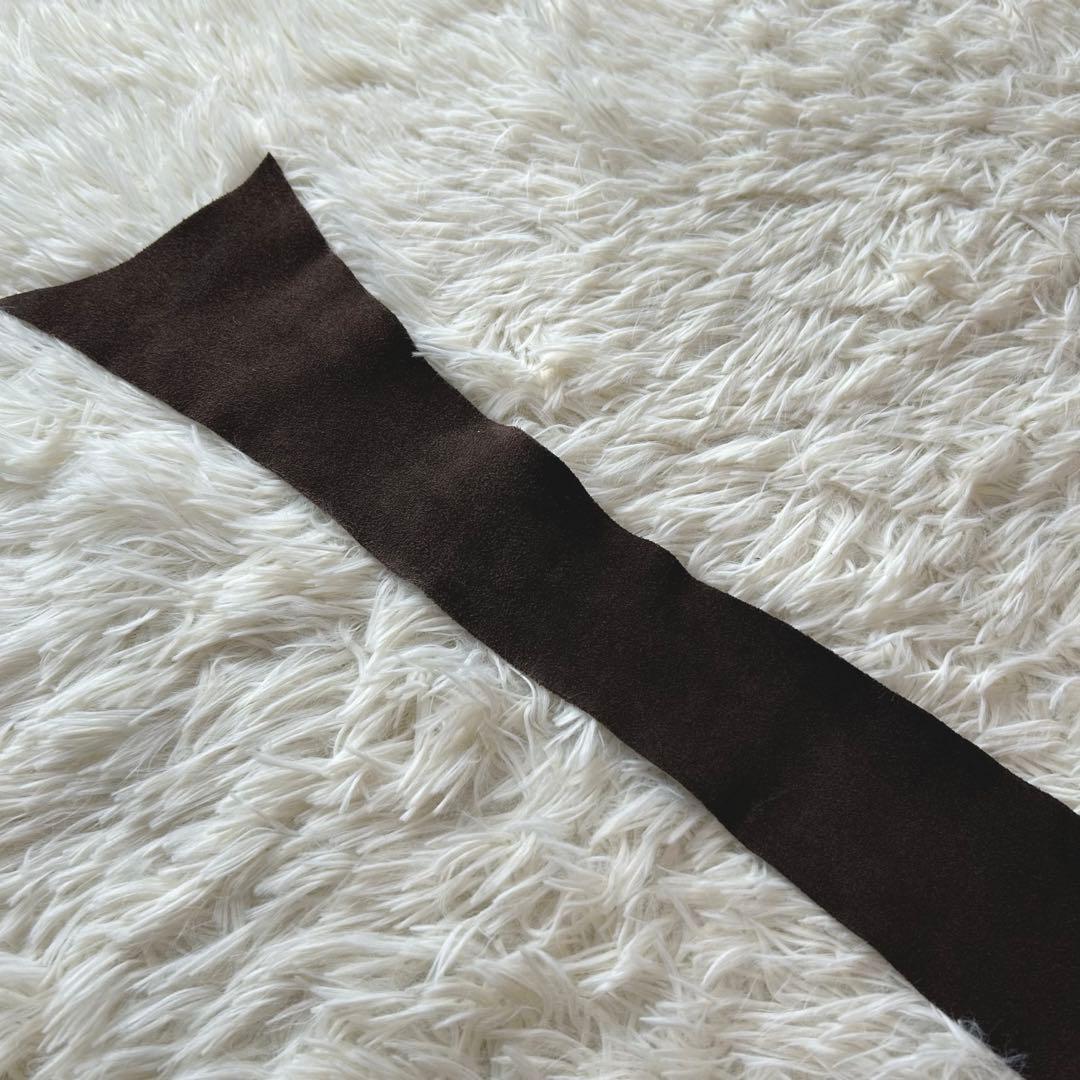 希少　00s y2k goa ラビットファーベルト スウェードレザーベルト　金具