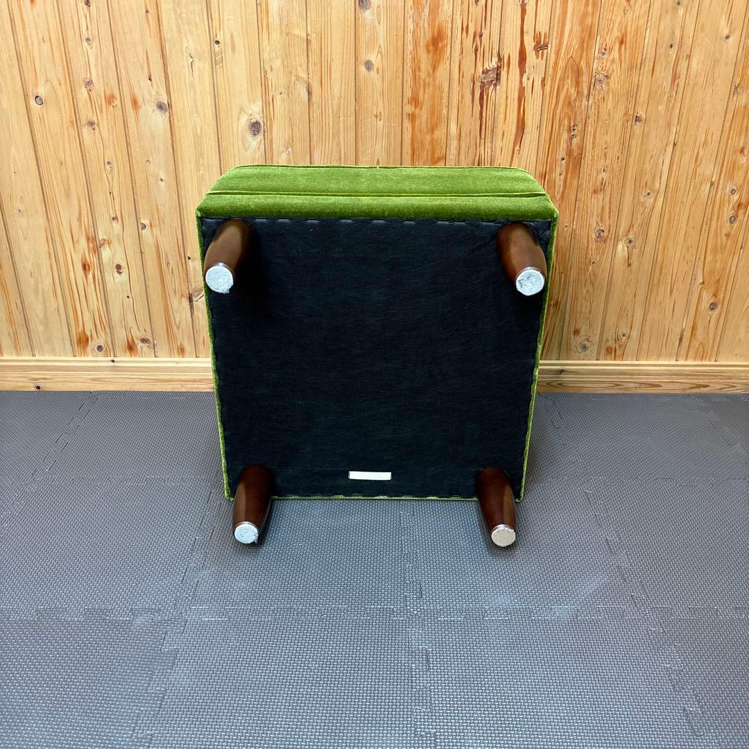 カリモク60 X36206 モケットグリーン オットマン