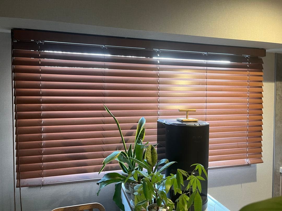 チャン　木製ブラウンブラインド