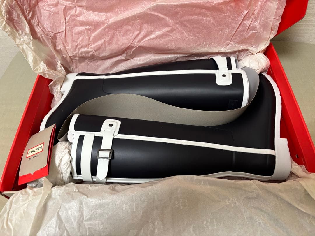 ★新品★HUNTERリファインドスリムフィット コントラストトールブーツ25cm