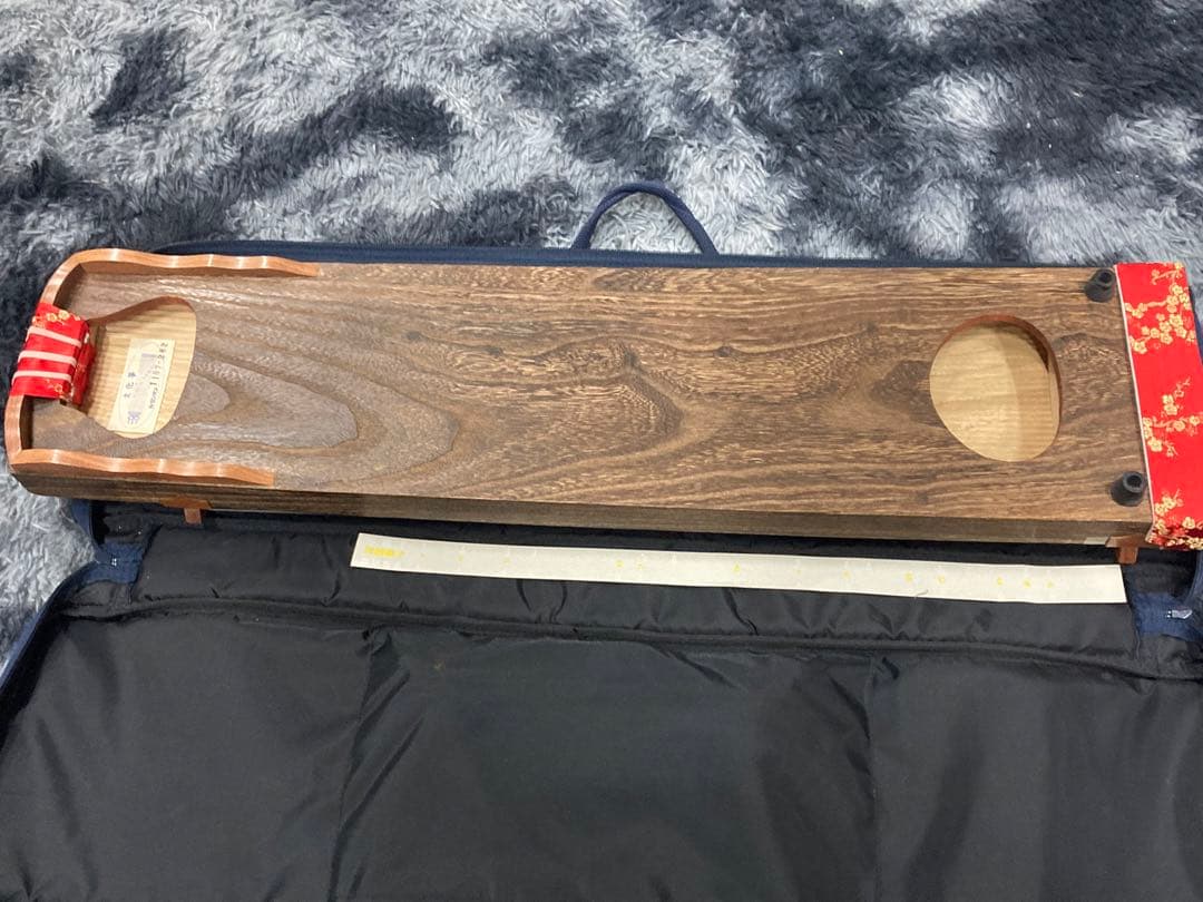 B）美品 ゼンオン 全音 文化箏 羽音 弦楽器 付属品 ソフトケース付き
