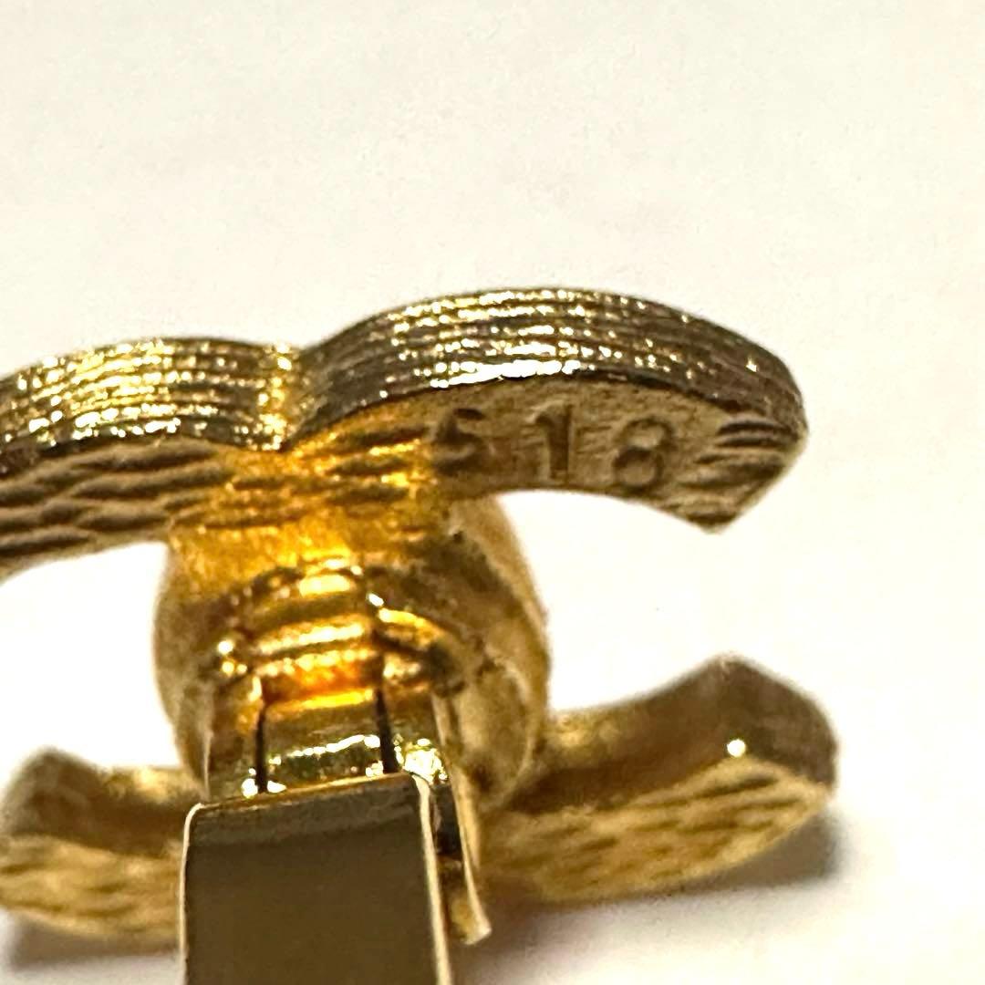 シャネル　CHANEL　カフスボタン　カフスリンク　ココマーク　ゴールド　極美品