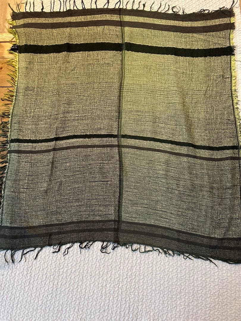 tamaki niime グリーン　タマキニイメ　真四角