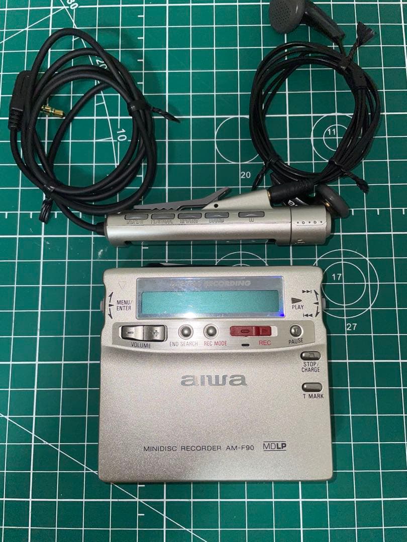 Aiwa ポータブルMDレコーダー AM-F90 MDリモコン RC-F90