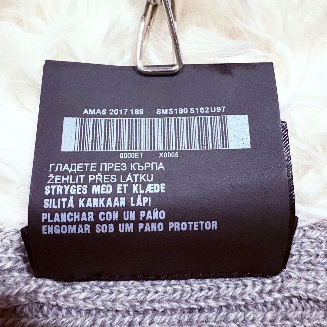 希少★PRADA プラダ スポーツラインロゴ ウールマフラー グレー