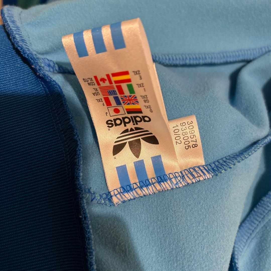 adidas アディダス　00s 人気カラー　刺繍ロゴ　ビッグサイズジャージ古着