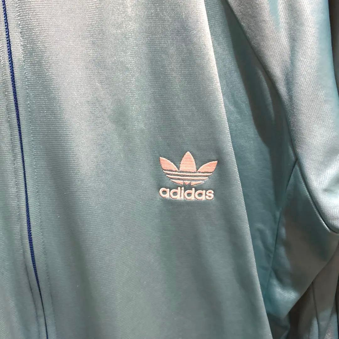 adidas アディダス　00s 人気カラー　刺繍ロゴ　ビッグサイズジャージ古着