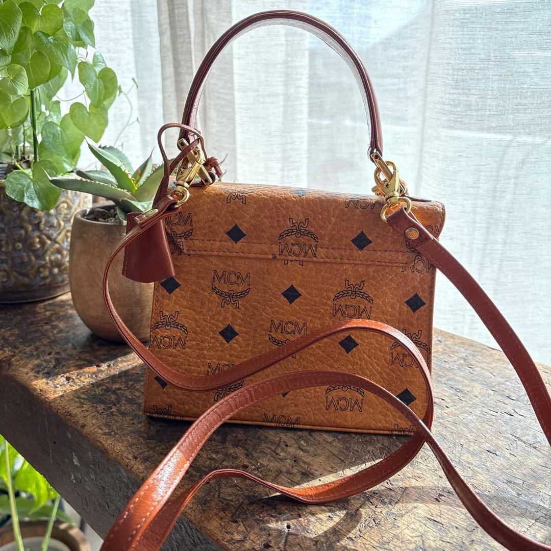 《MCM 》ビンテージ　ミニケリー　2ウェイバッグ
