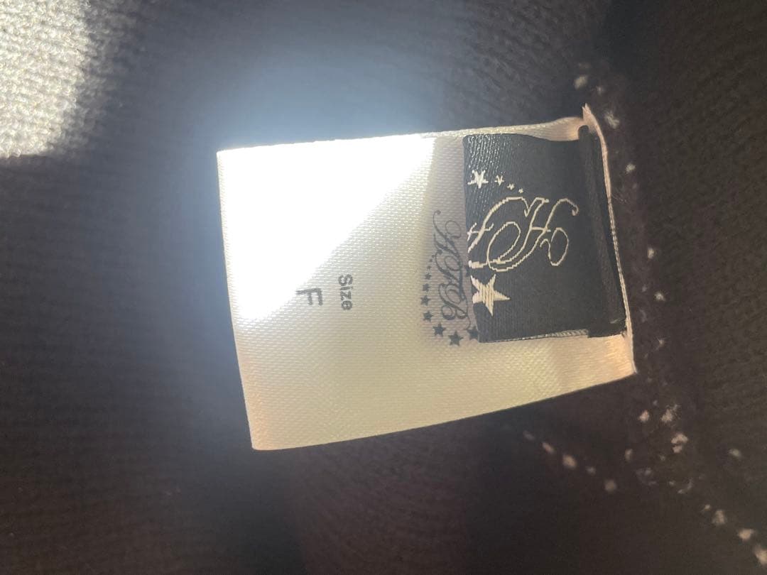 AFB beanie 星柄　ビーニー ニット帽 ブラック