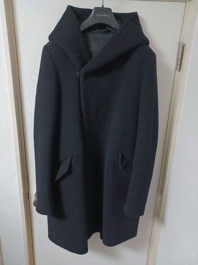 定価11万円　カズユキクマガイ　アタッチメント　フーデット　コート　4