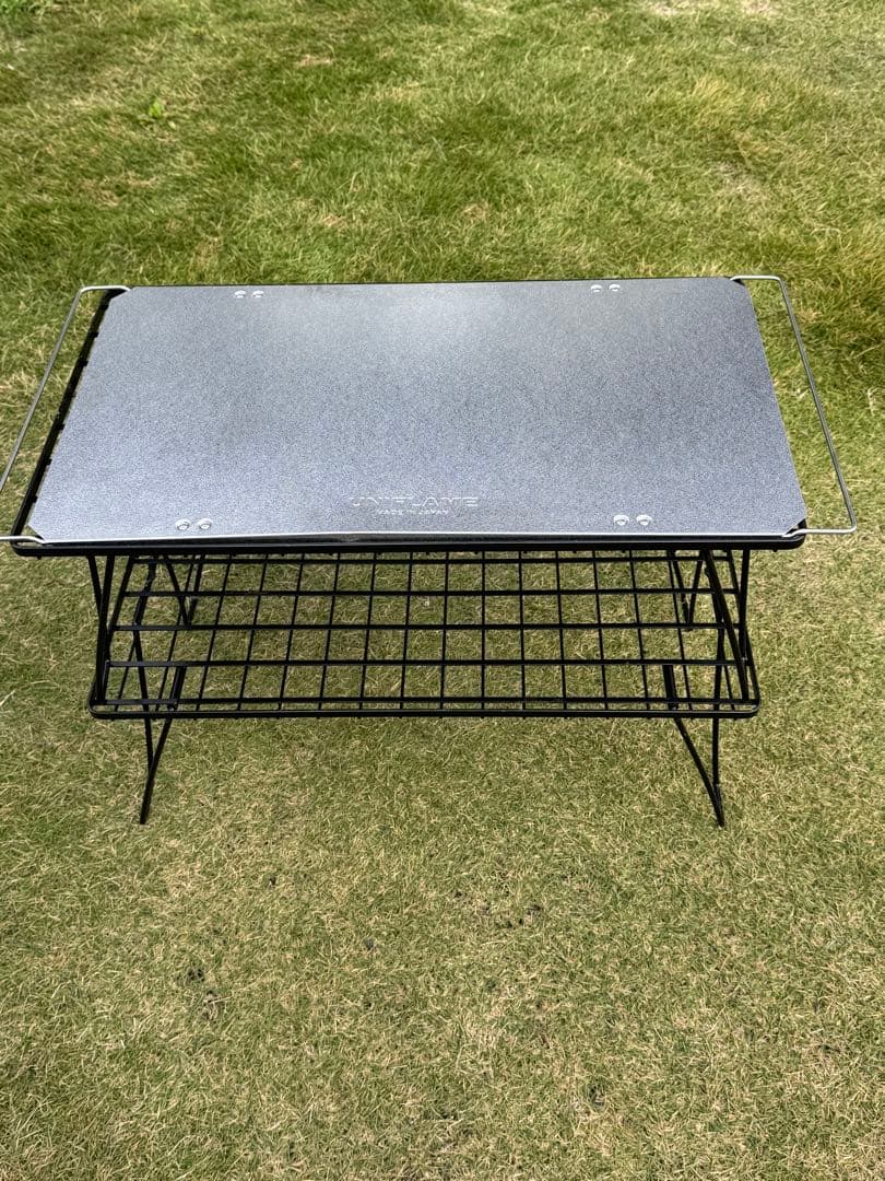 ユニフレーム 焚き火テーブル、フィールドラック2個、ステンレス天板