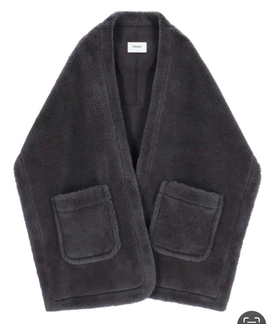 HAUNT ボアストール グレー 今期 - メルカリ