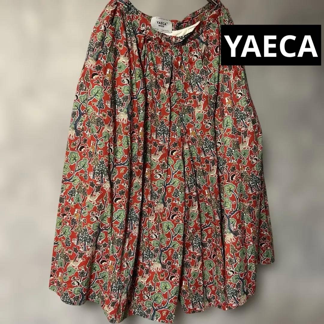 ヤエカ YAECA アニマル 総柄 プリント キュロット パンツ M - メルカリ