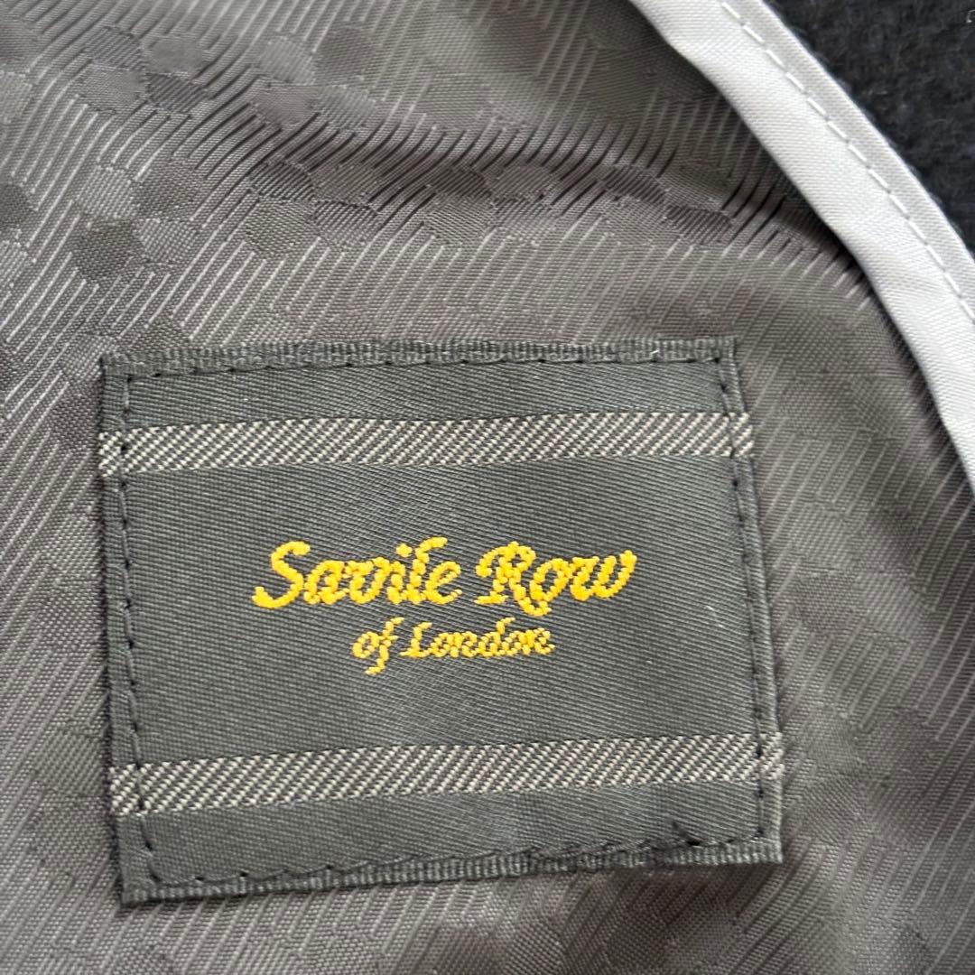 Savile Row サヴィルロウ カシミヤ100 ステンカラーコート LL 黒