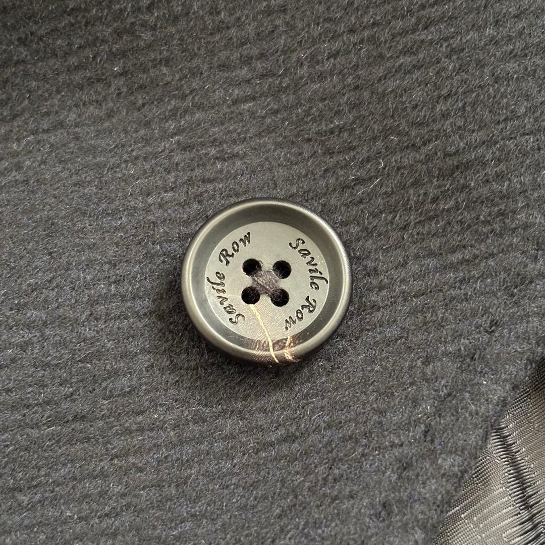 Savile Row サヴィルロウ カシミヤ100 ステンカラーコート LL 黒
