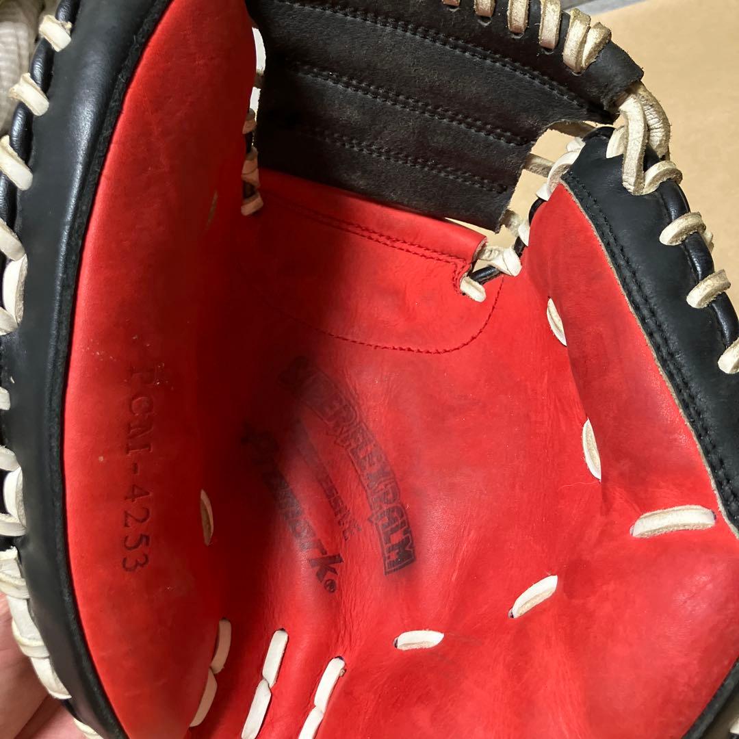 プロマーク 軟式キャッチャーミット レッドオレンジ 右投げ用 PCM-4253