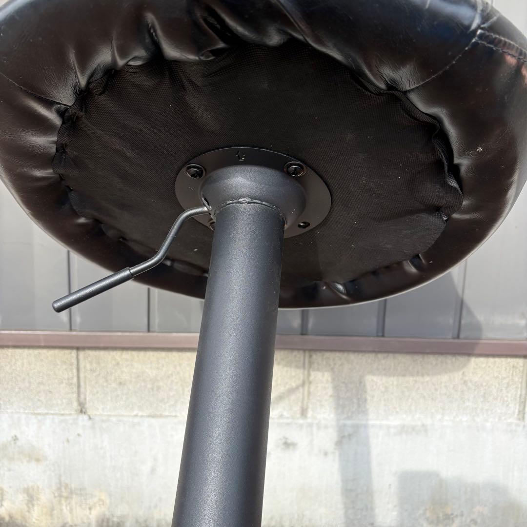 北欧レトロ キルティングレザー 回転式 カウンターチェア バーチェア