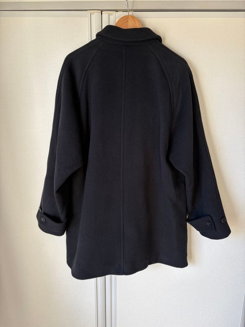 UNDECORATED wool cashmere coatブラック 日本製