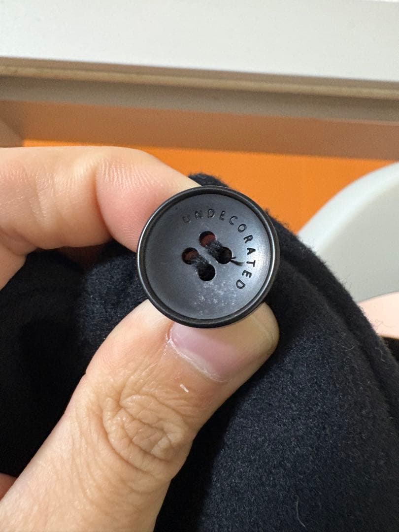 UNDECORATED wool cashmere coatブラック 日本製