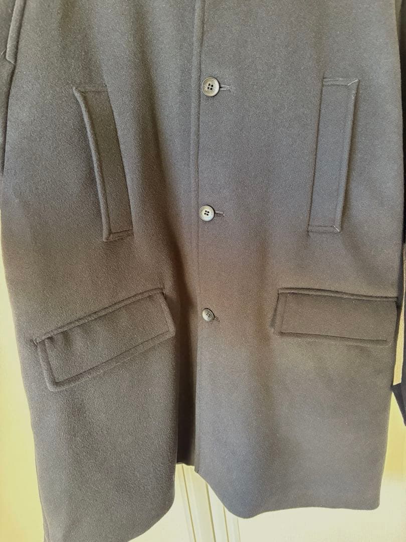 UNDECORATED wool cashmere coatブラック 日本製