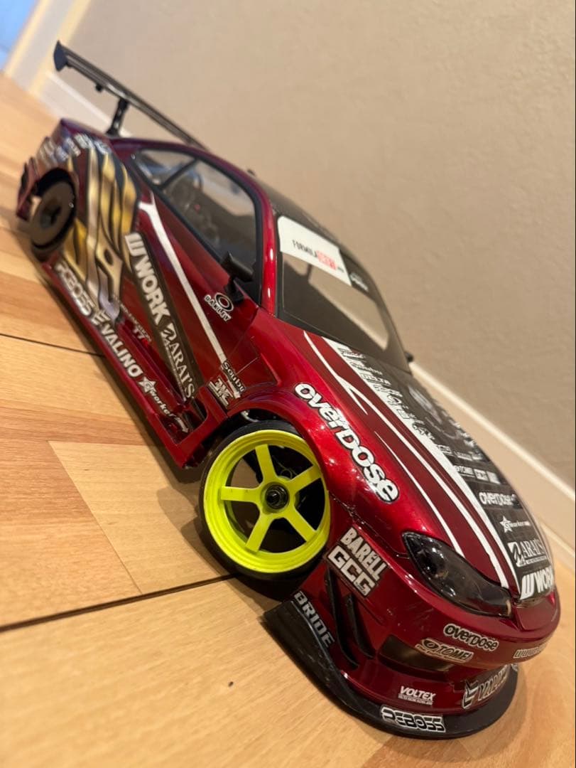 S15 シルビア　ラジコン　ボディ　overdose 六号機