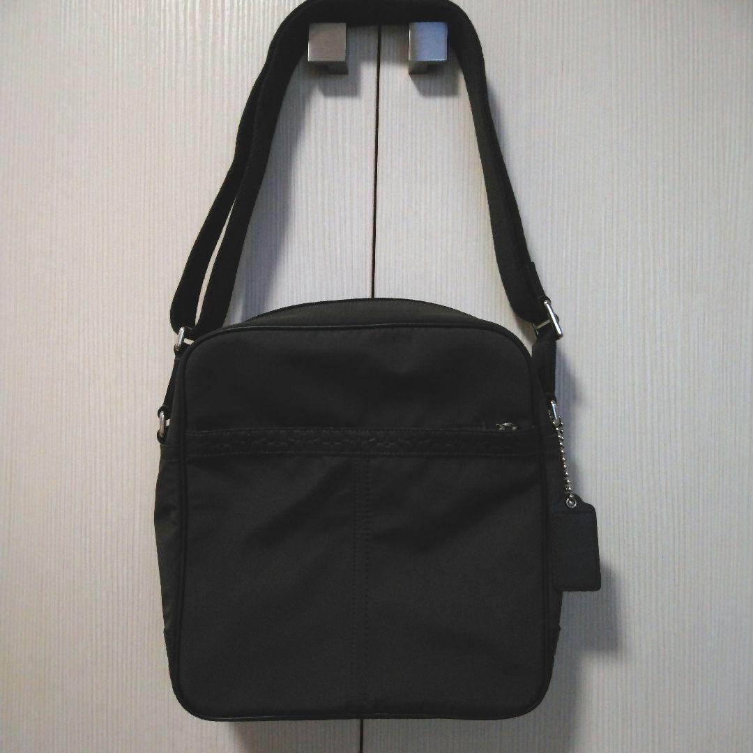 コーチ F70593 シグネチャー ショルダーバッグナイロン ブラウン新品未使用