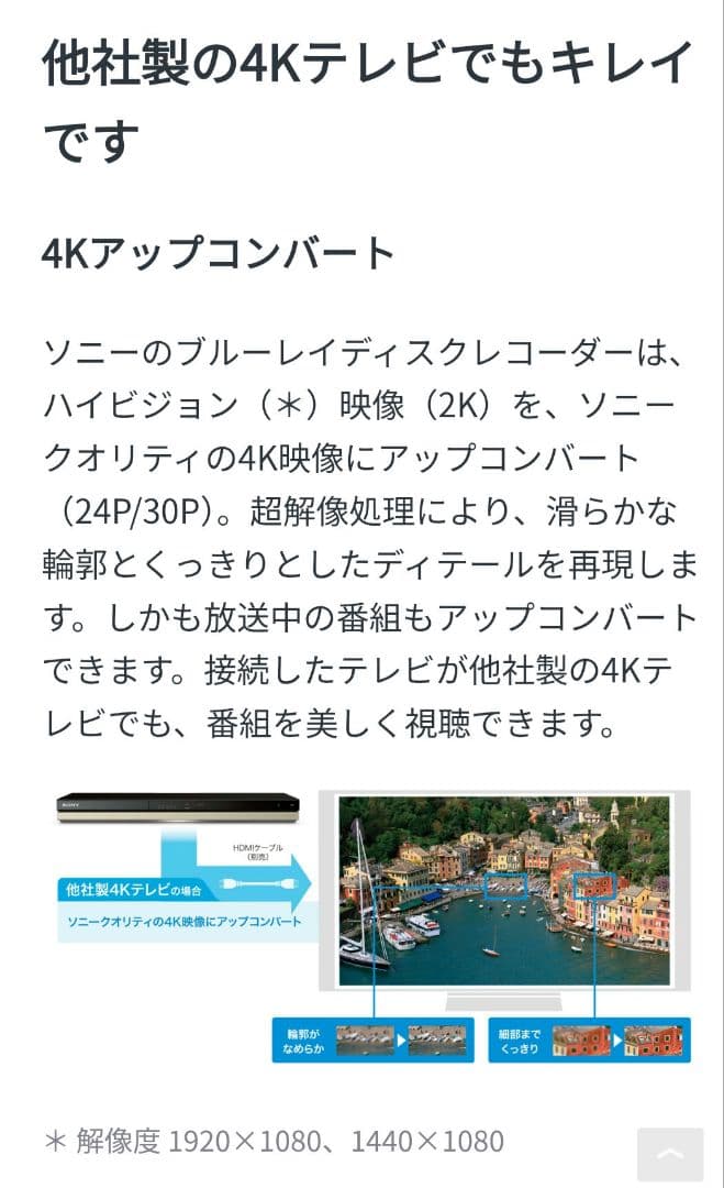 wackwack品　SONY BDZ-ZW550 2TB仕様