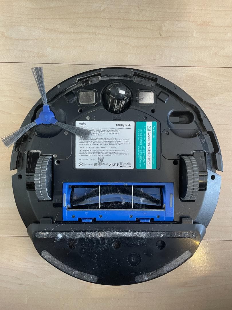 美品 Anker eufy ロボット掃除機本体 ブラック 自動ごみ捨て 水拭き◯