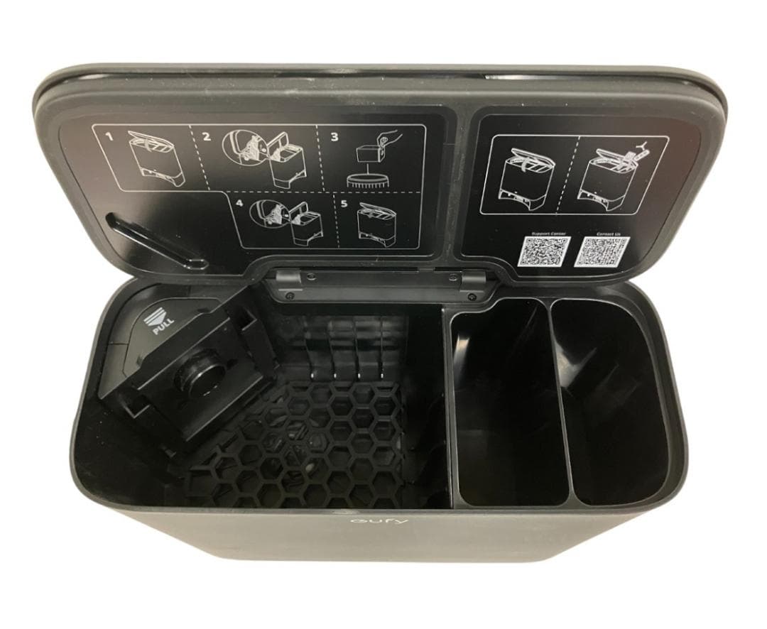 美品 Anker eufy ロボット掃除機本体 ブラック 自動ごみ捨て 水拭き◯