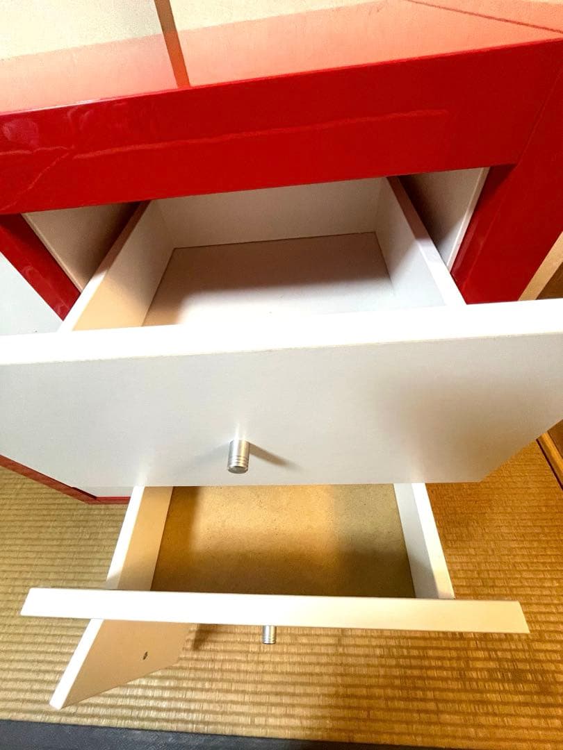 IKEA KALLAX レッド 引き出し