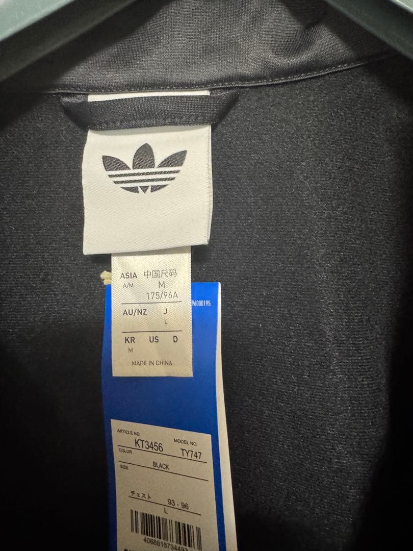 adidas x Oasis ツアーファイヤーバードトラックトップ ブラックL