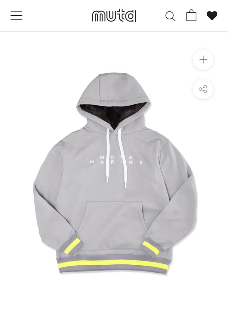 MUTA MARINE KARUISHI プルオーバーパーカー グレー4(S)