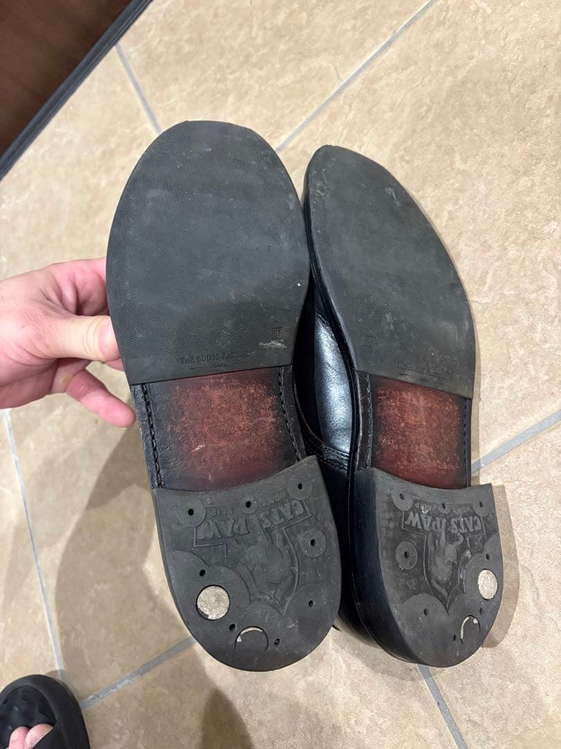 WHEEL ROBE ヘビーステッチングモックトゥ 8D ブラック