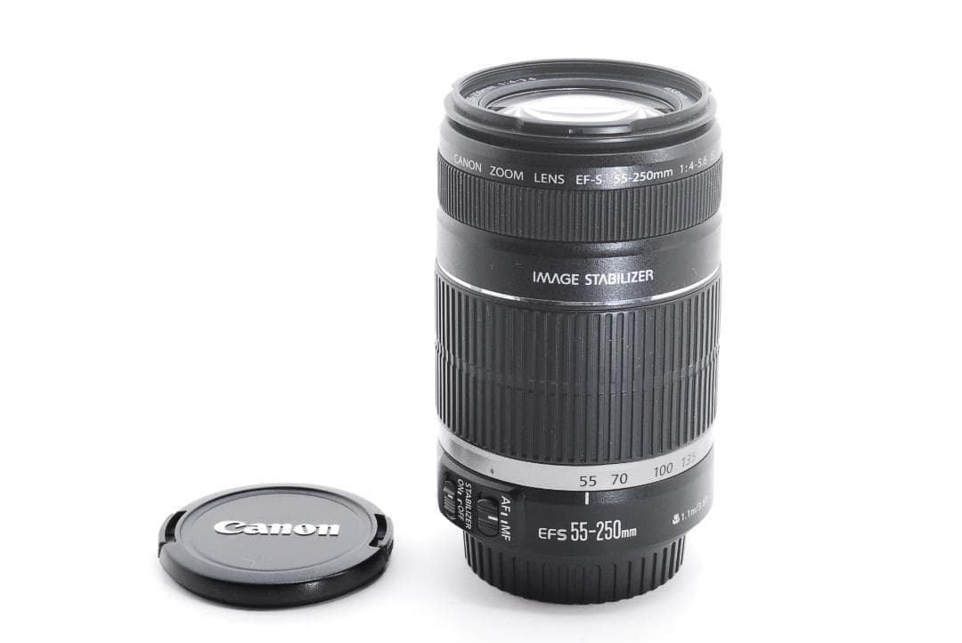 【手ブレ補正】Canon EF-S 55-250mm IS 望遠レンズ 美品