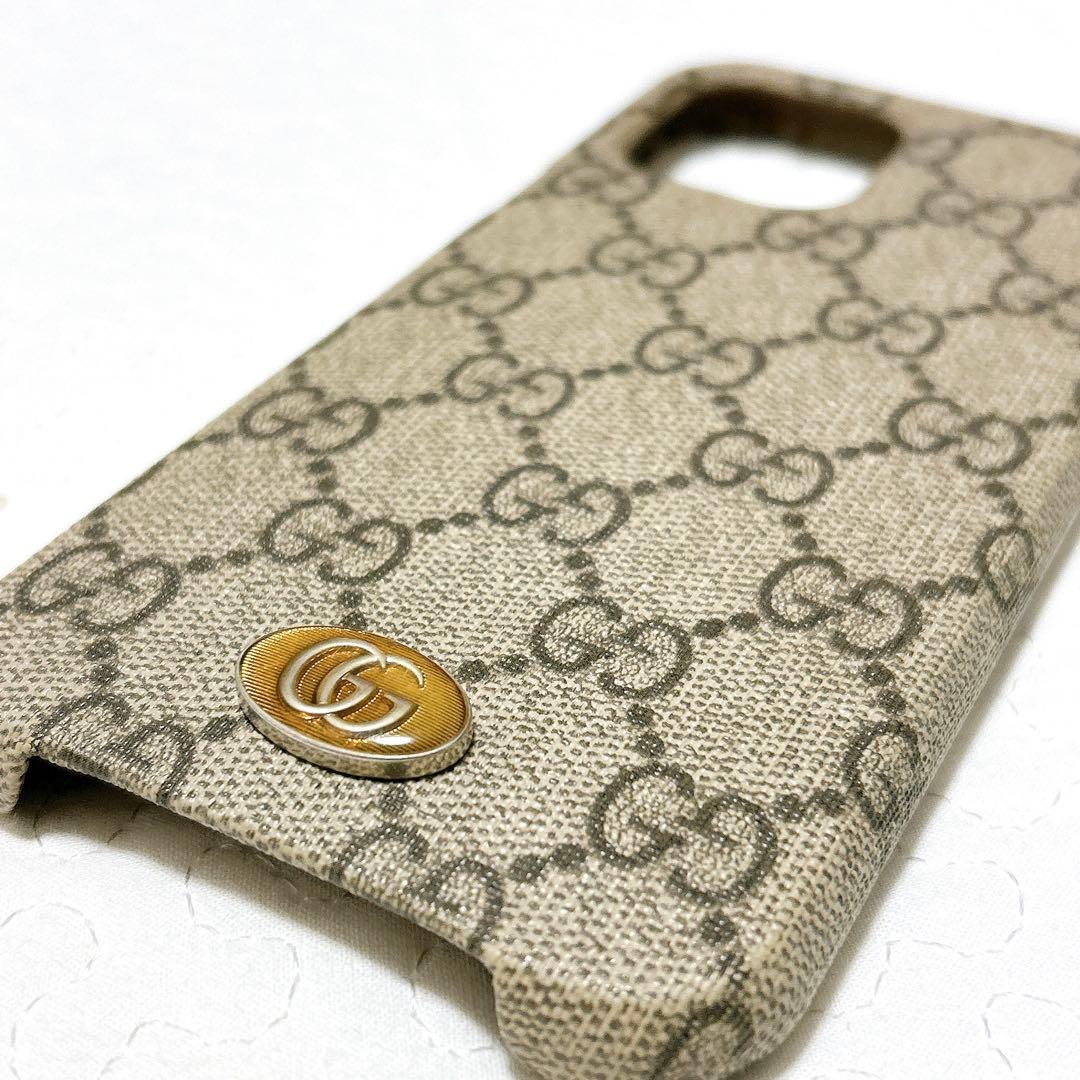美品 グッチ GGスプリーム GUCCI iPhone 12 Pro Max