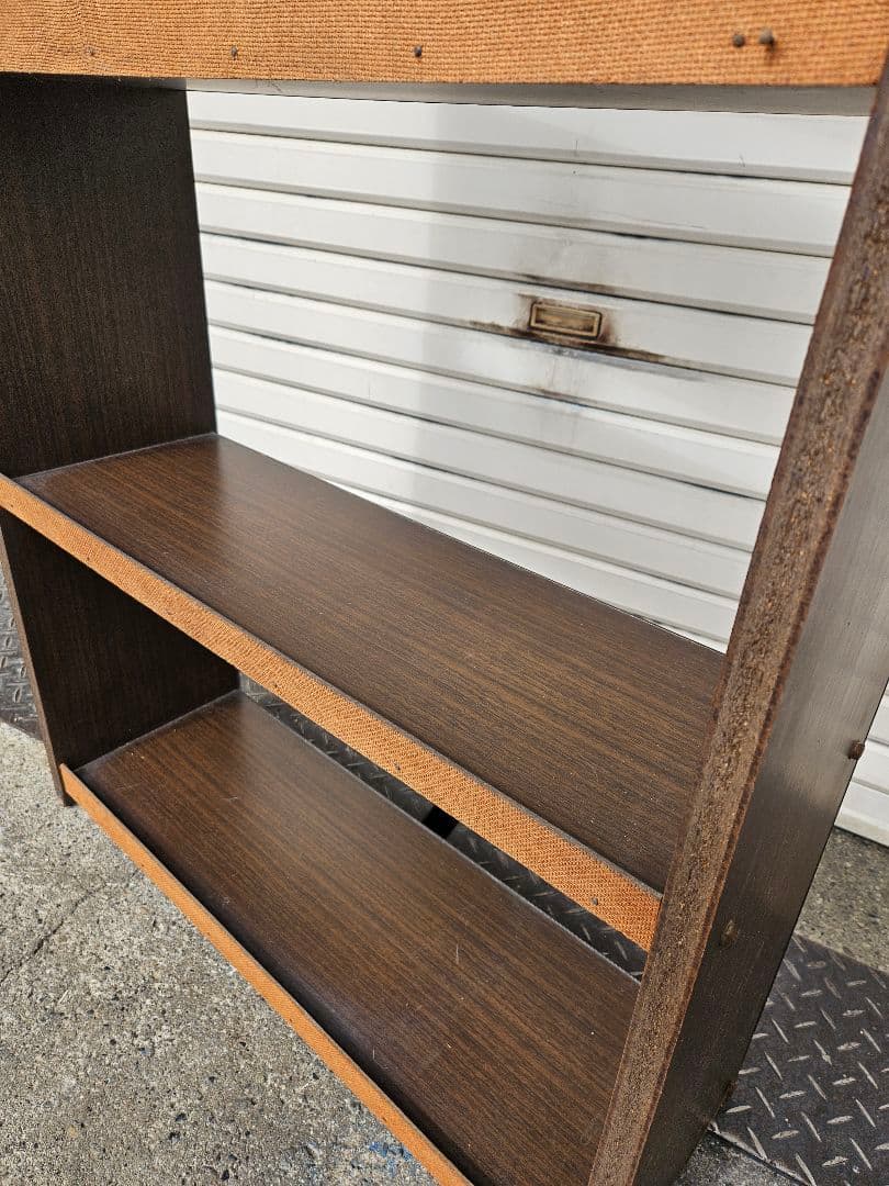 ジャパンヴィンテージ 古い本棚 オープンラック 飾り棚 コロナ製 昭和レトロ