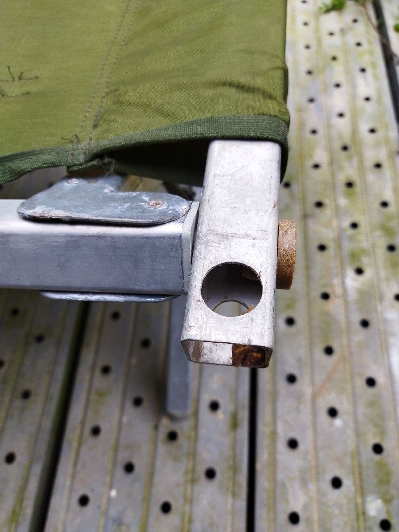 (4280)US・アルミフレームフォールディングコット米軍放出品　ユーズド