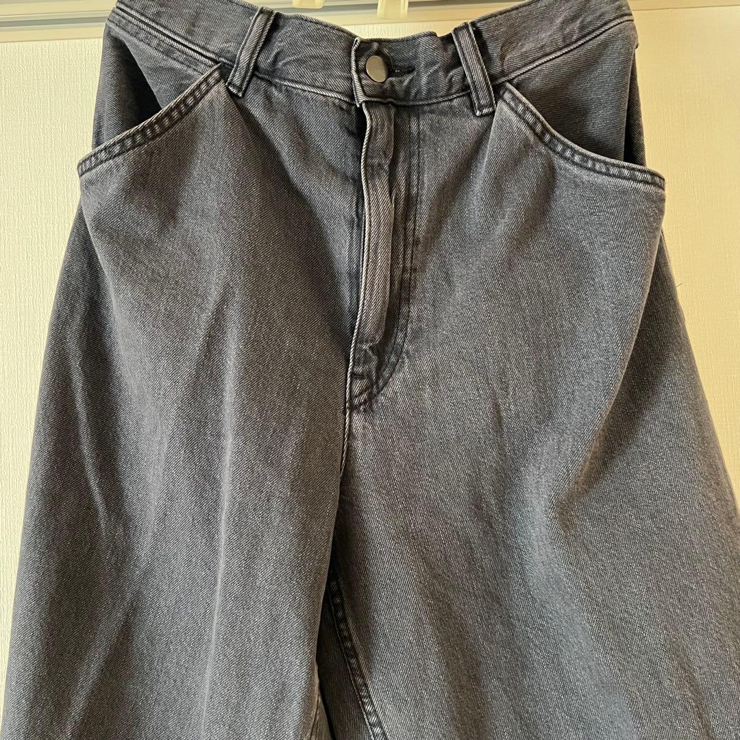 ユニクロU セットアップ/グレー/オーバーサイズジャケットM/ワイドジーンズ32